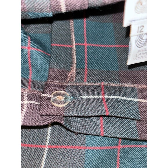 Ms. Poodle McKinnon Hunting Tartan Wool Skirt Size 12 -WITH DEFECT - Picture 6 of 9